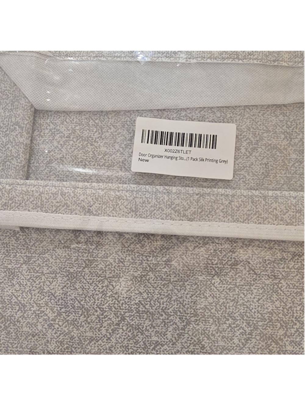 Door Organizer Hanging Storage Grey Silk Printing 1 Pack Hanging